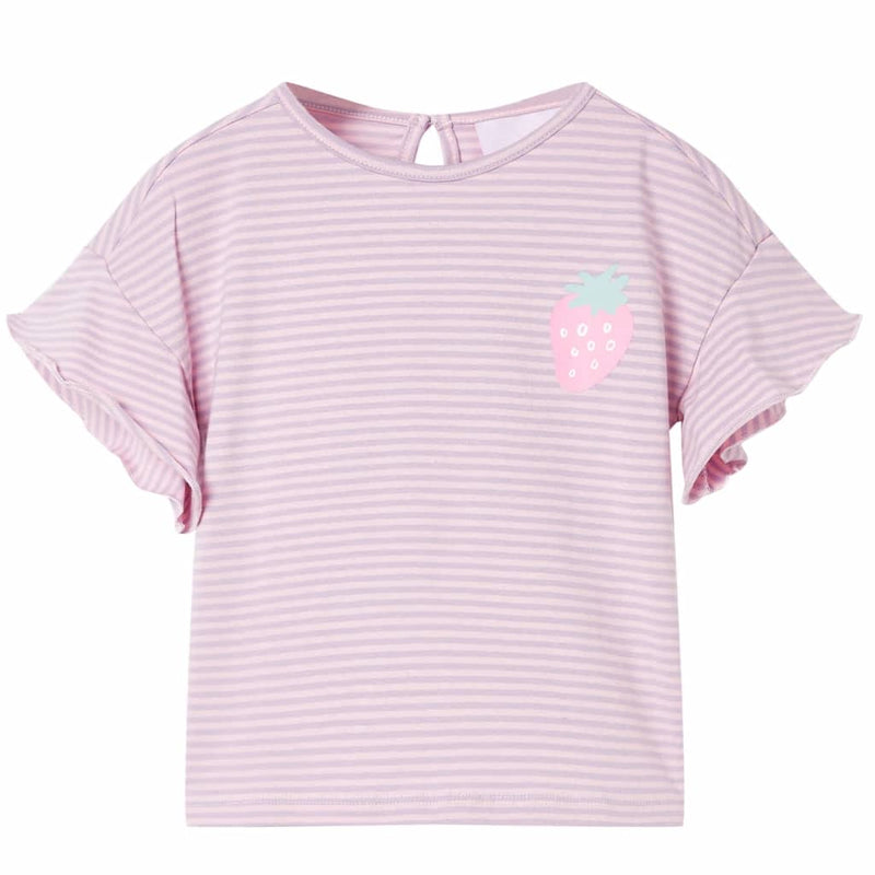 Afbeelding laden in galerijviewer, VidaXL Kindershirt met mouwen met ruches 140 lila
