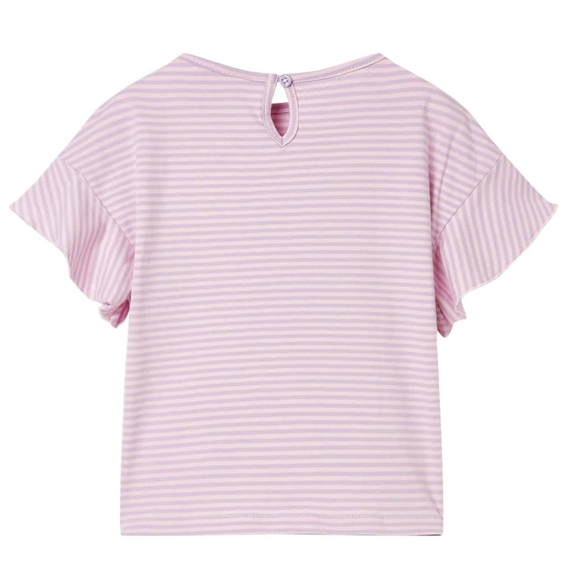 Afbeelding laden in galerijviewer, VidaXL Kindershirt met mouwen met ruches 140 lila
