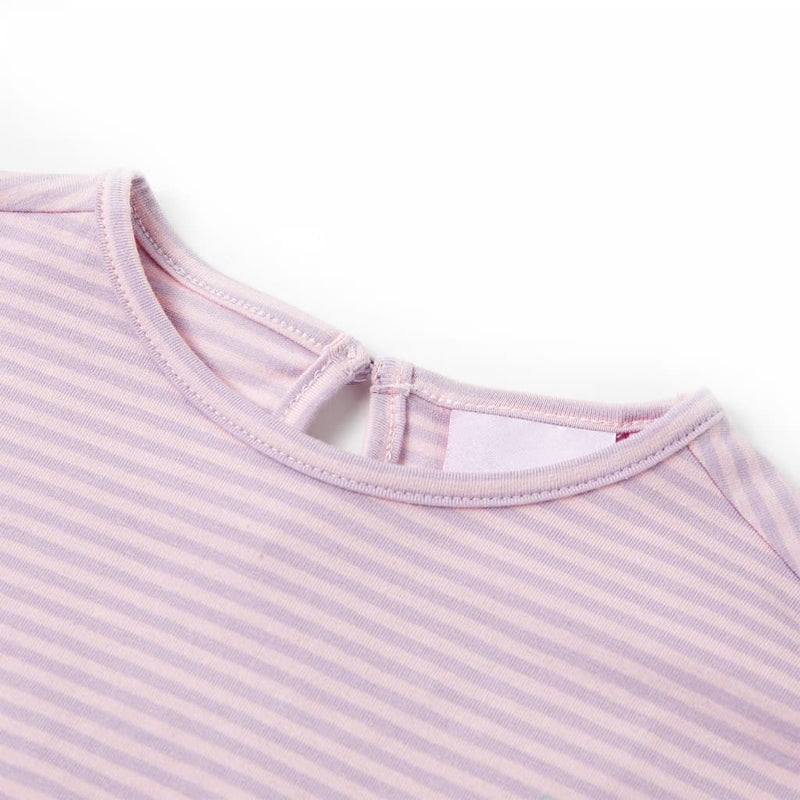 Afbeelding laden in galerijviewer, VidaXL Kindershirt met mouwen met ruches 140 lila
