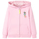 Vidaxl kindervest met capuchon en rits 104 roze