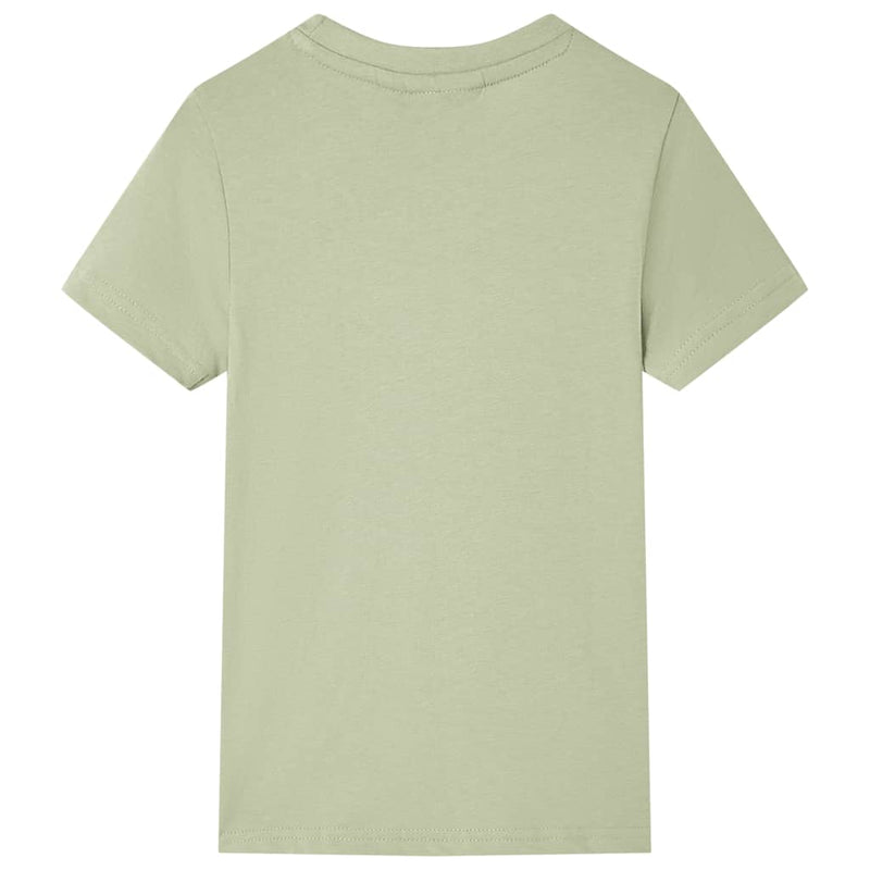 Afbeelding laden in galerijviewer, Vidaxl kindershirt met korte mouwen 116 lichtkakikleurig
