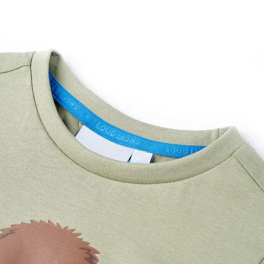 Vidaxl kindershirt met korte mouwen 116 lichtkakikleurig