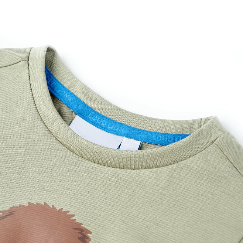 Afbeelding laden in galerijviewer, VidaXL Kindershirt met korte mouwen 128 lichtkakikleurig
