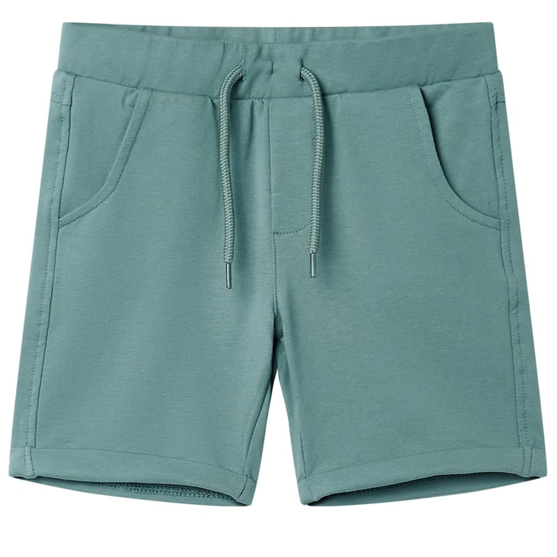 Afbeelding laden in galerijviewer, Vidaxl kindershorts met trekkoord 116 oudpetrol
