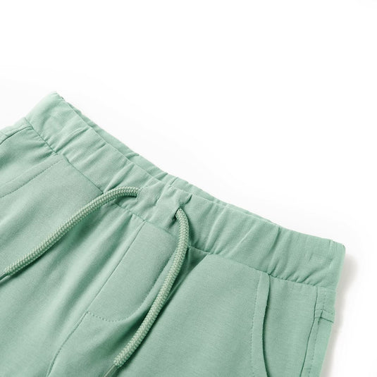 Vidaxl kindershorts met trekkoord 128 lichtkaki