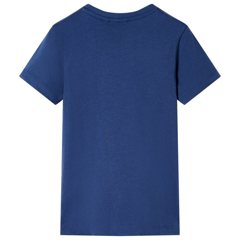 Afbeelding laden in galerijviewer, VidaXL Kindershirt 128 donkerblauw
