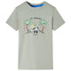 VidaXL Kindershirt 104 lichtkakikleurig