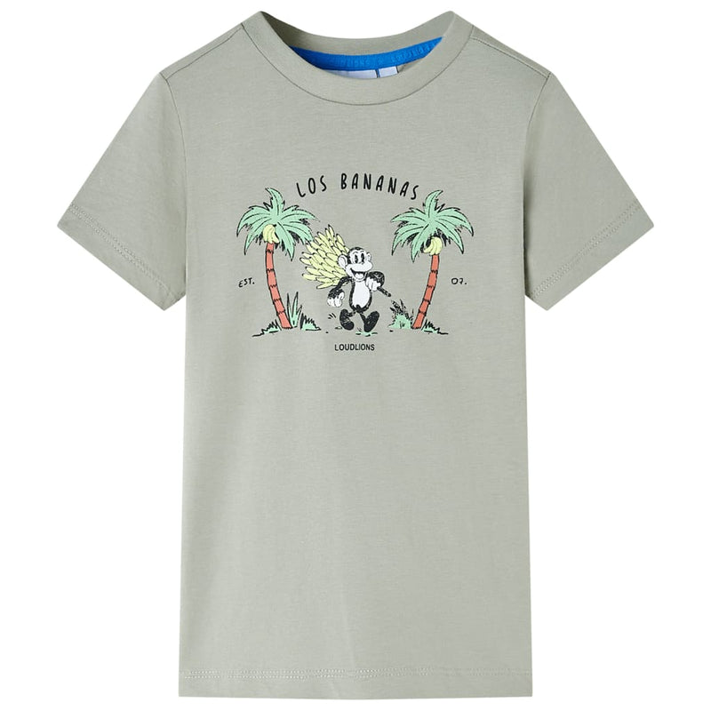 Afbeelding laden in galerijviewer, VidaXL Kindershirt 116 lichtkakikleurig
