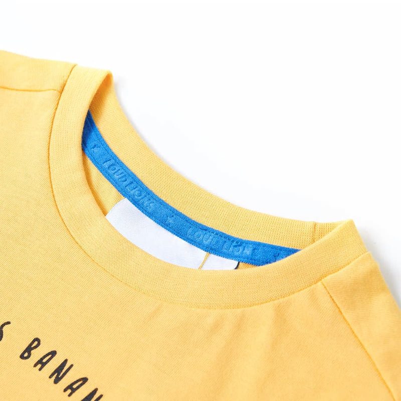Afbeelding laden in galerijviewer, VidaXL Kindershirt 140 lichtokerkleurig
