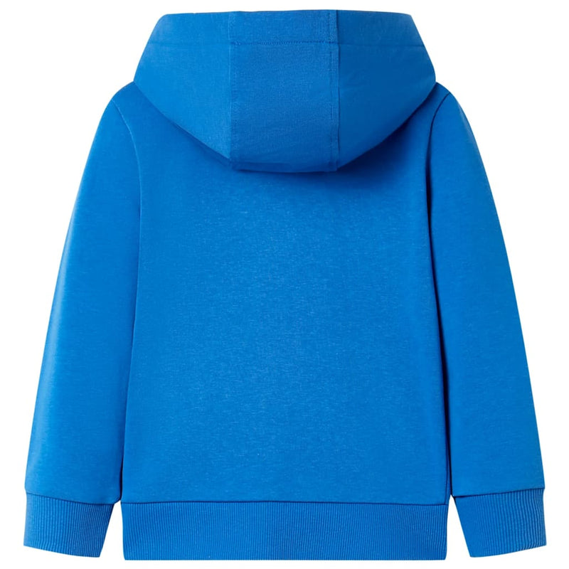Afbeelding laden in galerijviewer, Vidaxl kindervest met capuchon en rits 92 blauw
