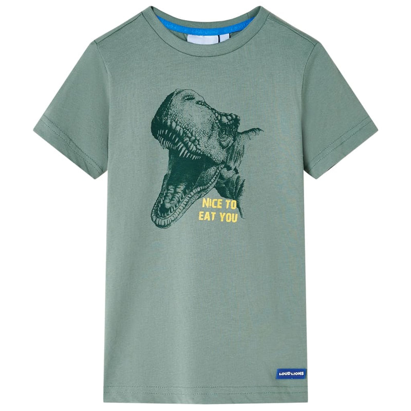 Afbeelding laden in galerijviewer, Vidaxl kindershirt 104 kakikleurig
