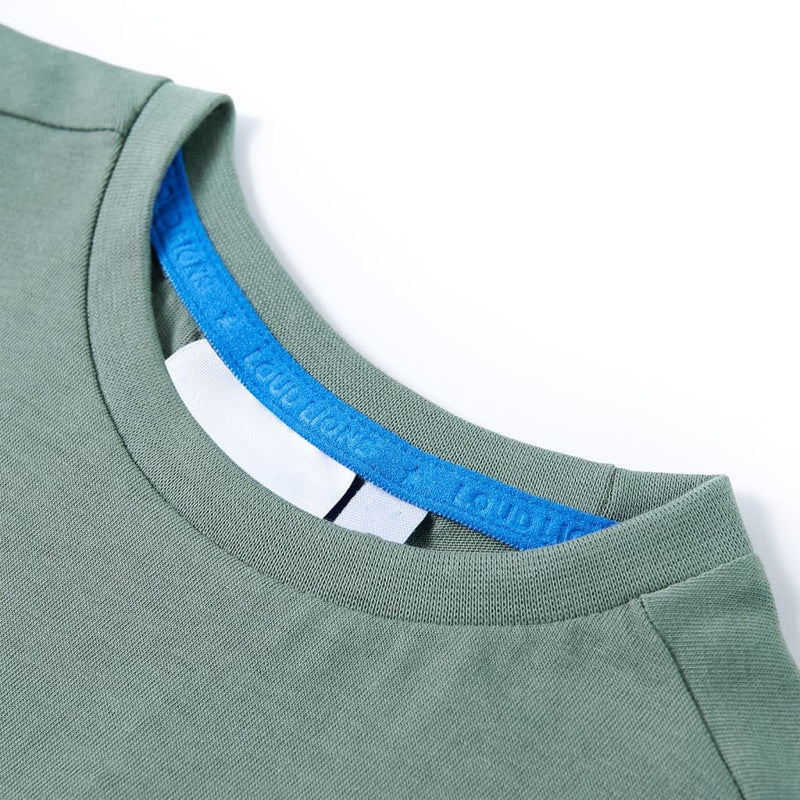 Afbeelding laden in galerijviewer, Vidaxl kindershirt 128 kakikleurig
