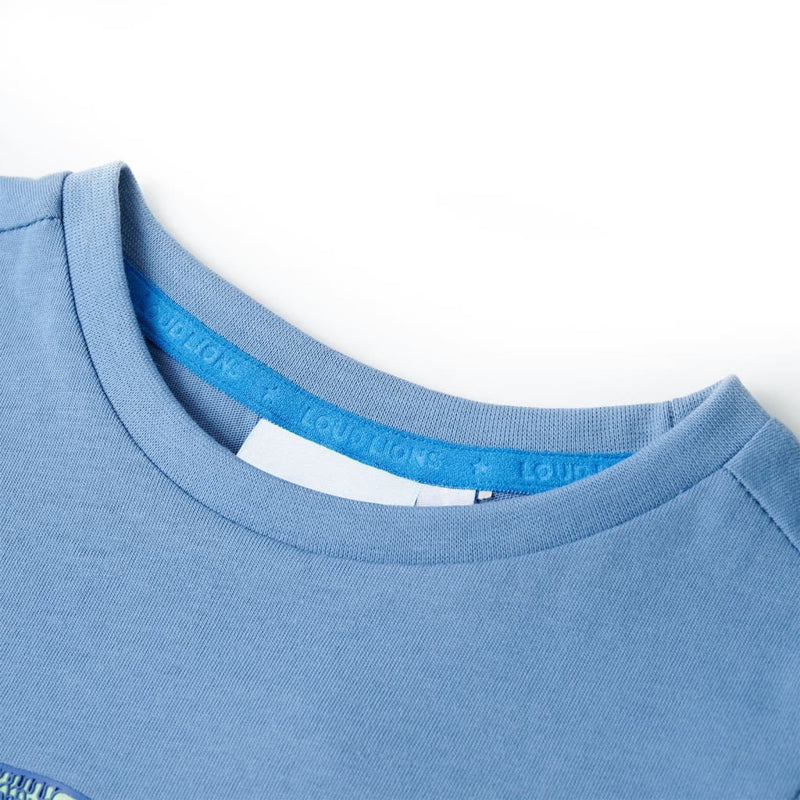 Afbeelding laden in galerijviewer, VidaXL Kindershirt 92 middelblauw
