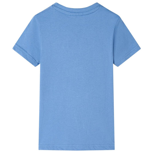 Vidaxl kindershirt 128 middelblauw