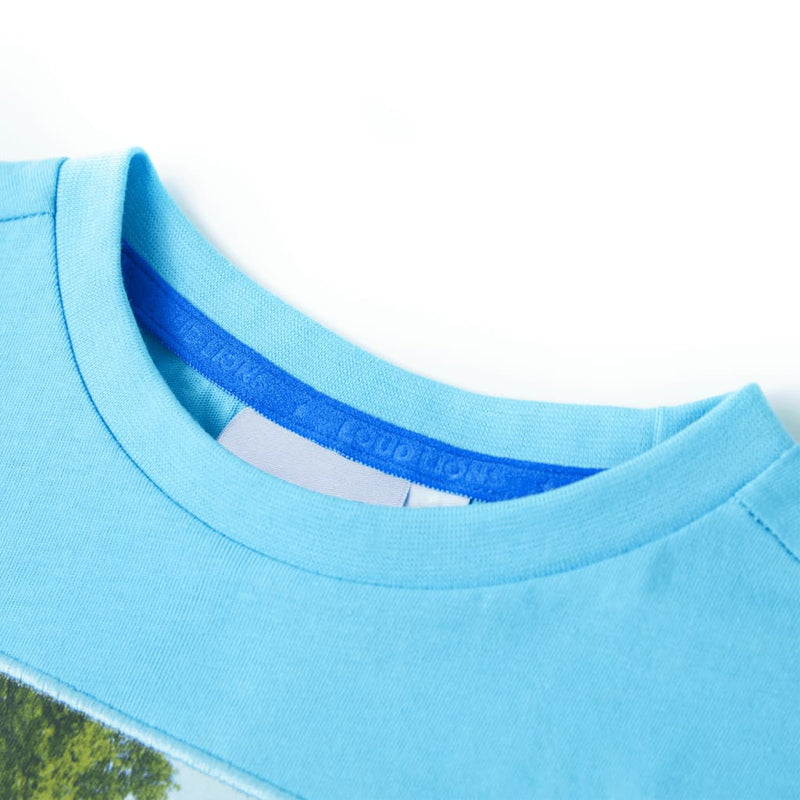 Afbeelding laden in galerijviewer, VidaXL Kindershirt 92 zeeblauw
