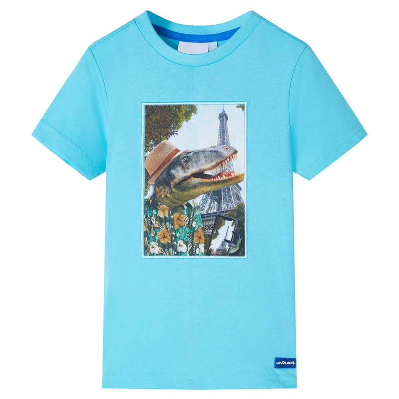 Afbeelding laden in galerijviewer, VidaXL Kindershirt 116 zeeblauw
