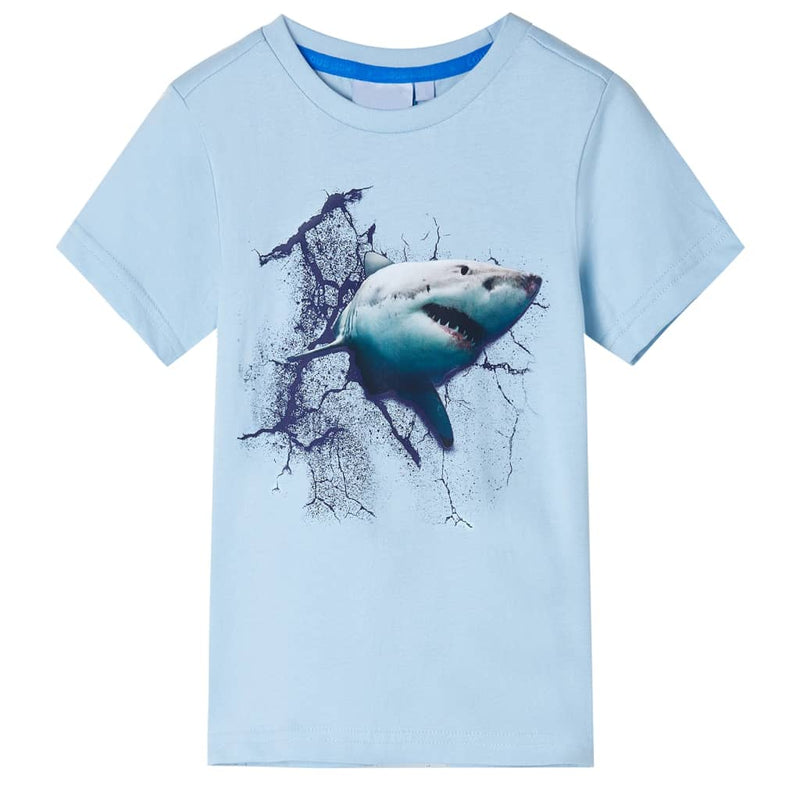 Afbeelding laden in galerijviewer, VidaXL Kindershirt 116 lichtblauw
