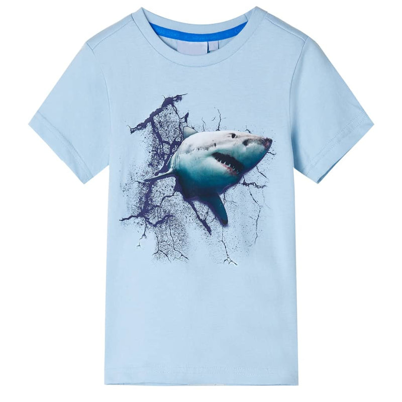 Afbeelding laden in galerijviewer, VidaXL Kindershirt 140 lichtblauw
