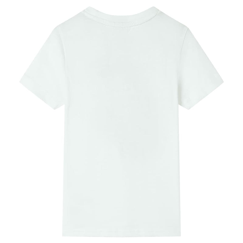 Afbeelding laden in galerijviewer, VidaXL Kindershirt met korte mouwen 92 ecru
