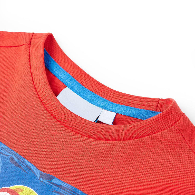 Afbeelding laden in galerijviewer, VidaXL Kindershirt met korte mouwen 104 rood
