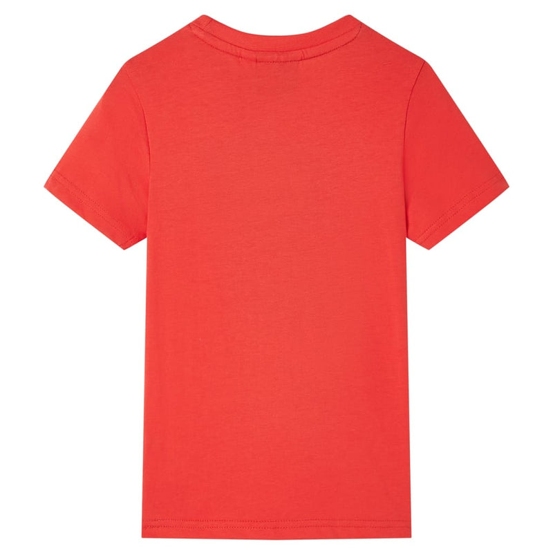 Afbeelding laden in galerijviewer, VidaXL Kindershirt met korte mouwen 128 rood
