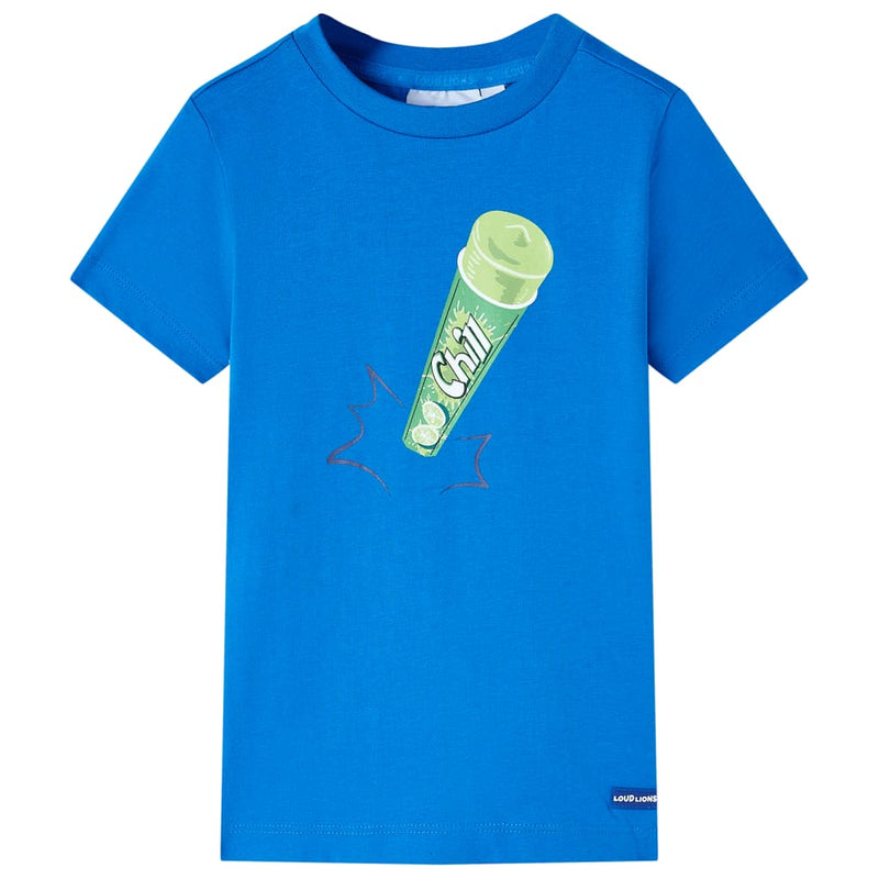 Afbeelding laden in galerijviewer, VidaXL Kindershirt 140 felblauw
