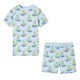 Vidaxl kinderpyjama met korte mouwen 104 lichtblauw