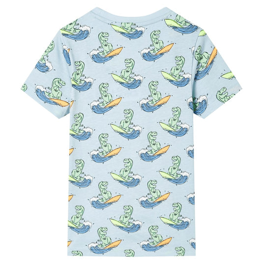 Vidaxl kinderpyjama met korte mouwen 104 lichtblauw