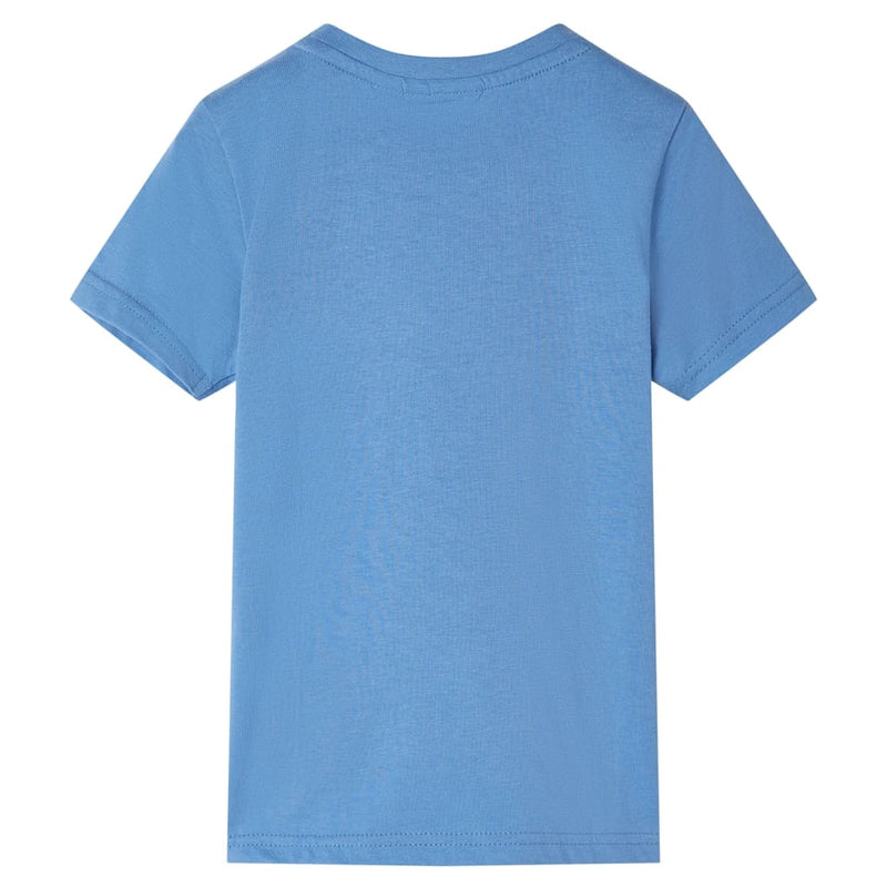 Afbeelding laden in galerijviewer, VidaXL Kindershirt met korte mouwen 104 middenblauw
