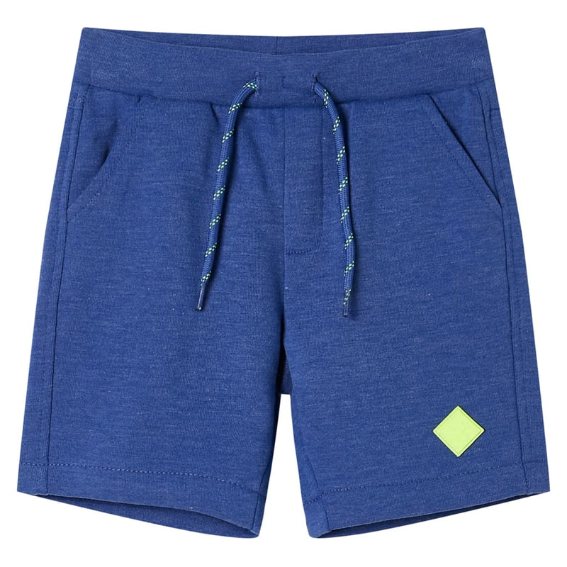 Afbeelding laden in galerijviewer, VidaXL Kindershorts met trekkoord 104 gemêleerd blauw
