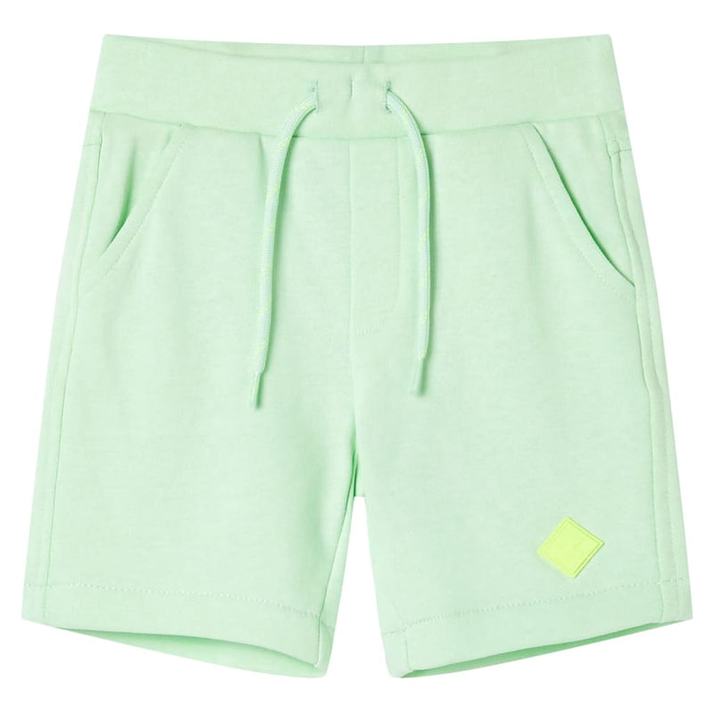 Afbeelding laden in galerijviewer, VidaXL Kindershorts met trekkoord 92 felgroen
