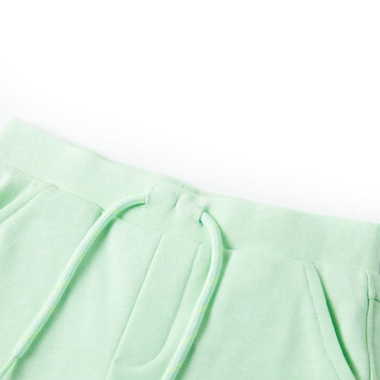 VidaXL Kindershorts met trekkoord 92 felgroen