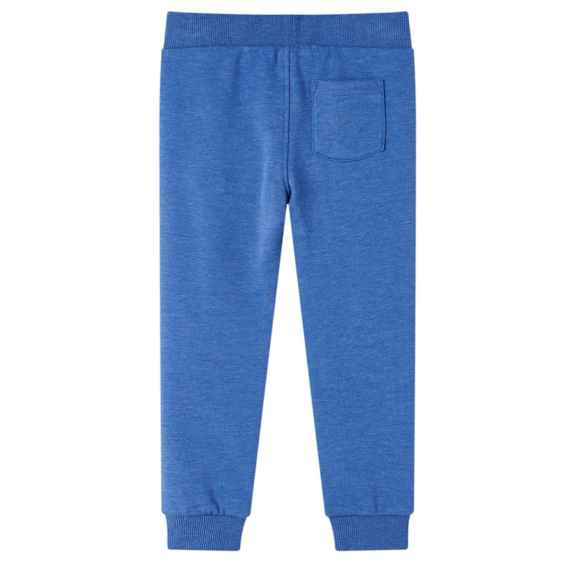 Afbeelding laden in galerijviewer, VidaXL Kinderjoggingbroek 92 gemêleerd blauw
