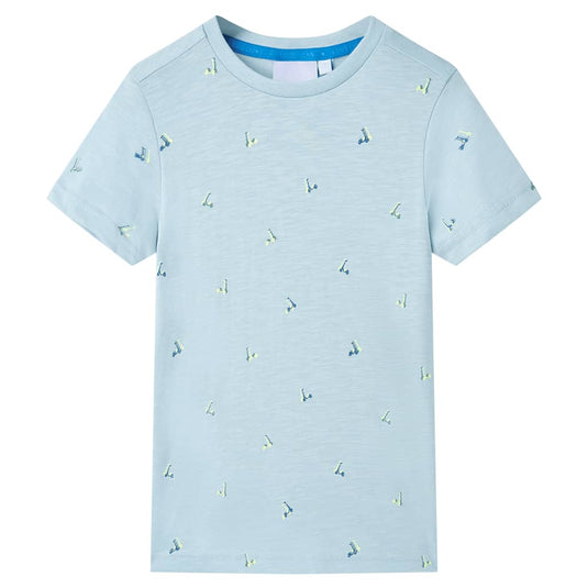Vidaxl kindershirt 116 lichtblauw