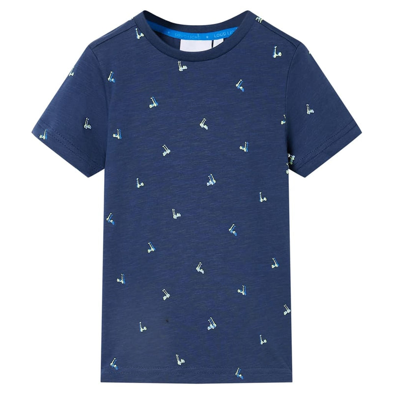 Afbeelding laden in galerijviewer, VidaXL Kindershirt 116 donkerblauw
