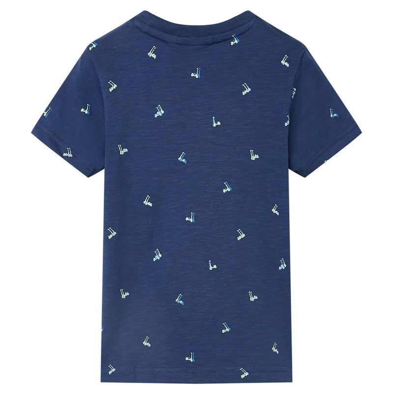 Afbeelding laden in galerijviewer, VidaXL Kindershirt 116 donkerblauw
