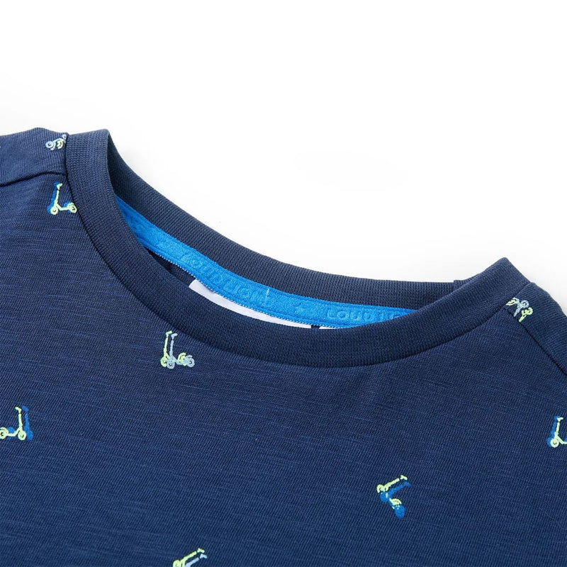 Afbeelding laden in galerijviewer, VidaXL Kindershirt 116 donkerblauw
