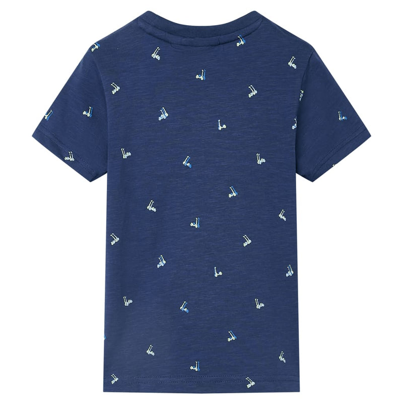 Afbeelding laden in galerijviewer, Vidaxl kindershirt 128 donkerblauw
