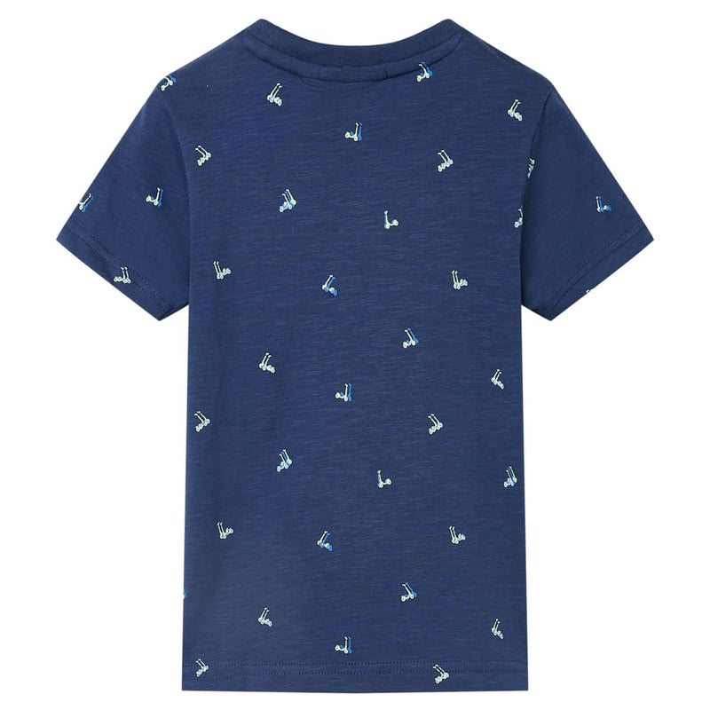 Afbeelding laden in galerijviewer, VidaXL Kindershirt 140 donkerblauw
