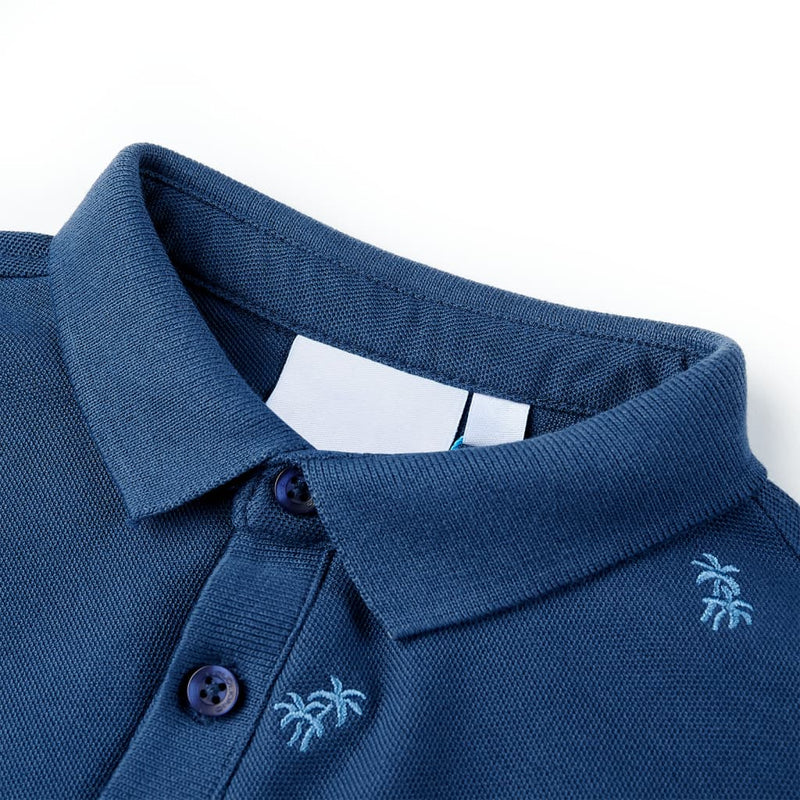 Afbeelding laden in galerijviewer, Vidaxl kinderpoloshirt 104 donkerblauw
