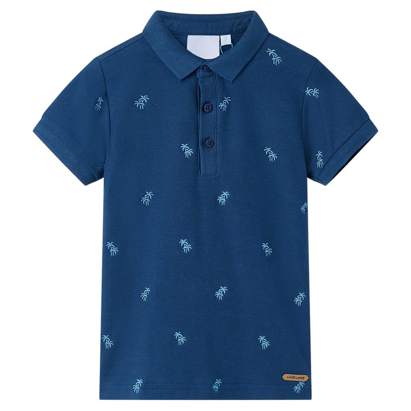 Afbeelding laden in galerijviewer, Vidaxl kinderpoloshirt 116 donkerblauw
