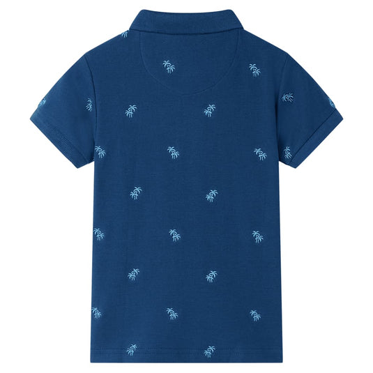 Vidaxl kinderpoloshirt 128 donkerblauw