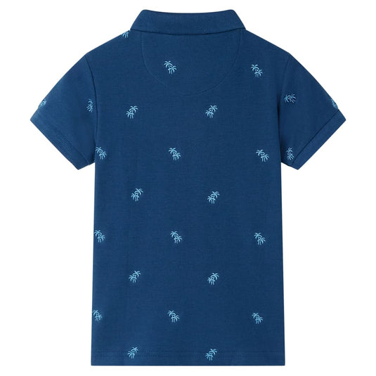 Vidaxl kinderpoloshirt 140 donkerblauw