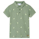 Vidaxl kinderpoloshirt 104 kakikleurig