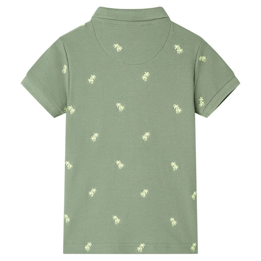 Vidaxl kinderpoloshirt 104 kakikleurig