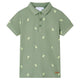 Vidaxl kinderpoloshirt 116 kakikleurig