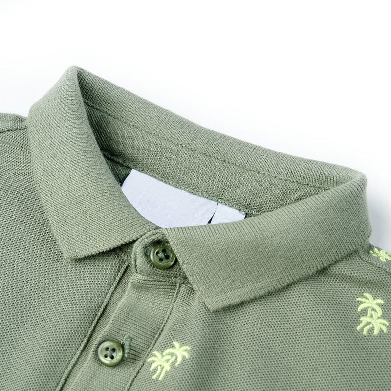 Afbeelding laden in galerijviewer, Vidaxl kinderpoloshirt 116 kakikleurig

