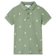 Vidaxl kinderpoloshirt 128 kakikleurig