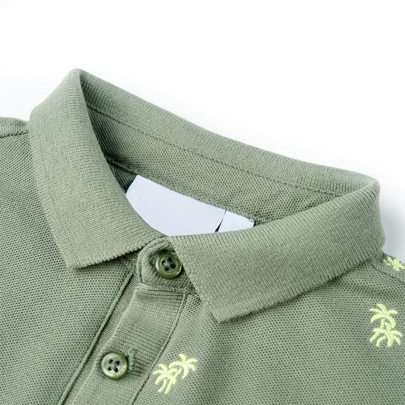 Afbeelding laden in galerijviewer, Vidaxl kinderpoloshirt 140 kakikleurig
