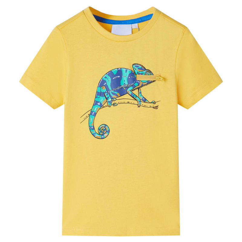 Afbeelding laden in galerijviewer, VidaXL Kindershirt met korte mouwen 92 lichtokerkleurig
